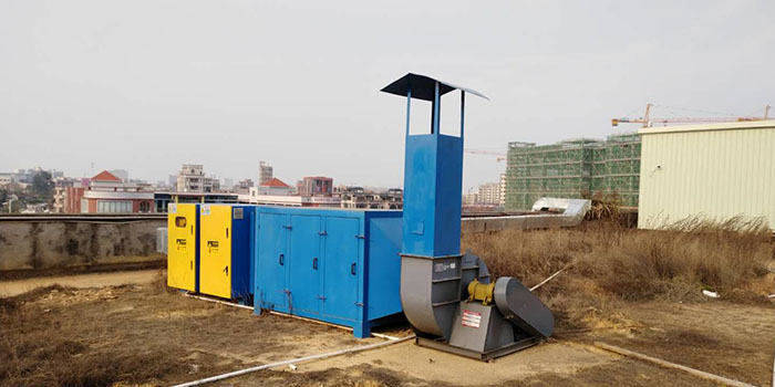 东莞市超越光学制品有限公司注塑工艺废气处理工程案例图