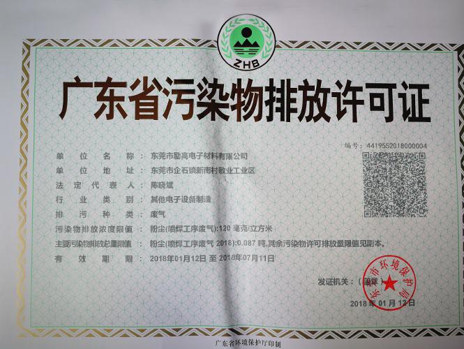 东莞市排污许可证办理变更手续
