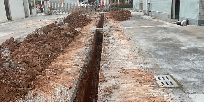 什么是雨污分流工程 东莞雨污分流工程施工现场